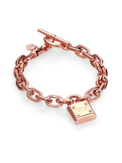 michael kors padlock leather bracelet|Michael Kors Bracelets .